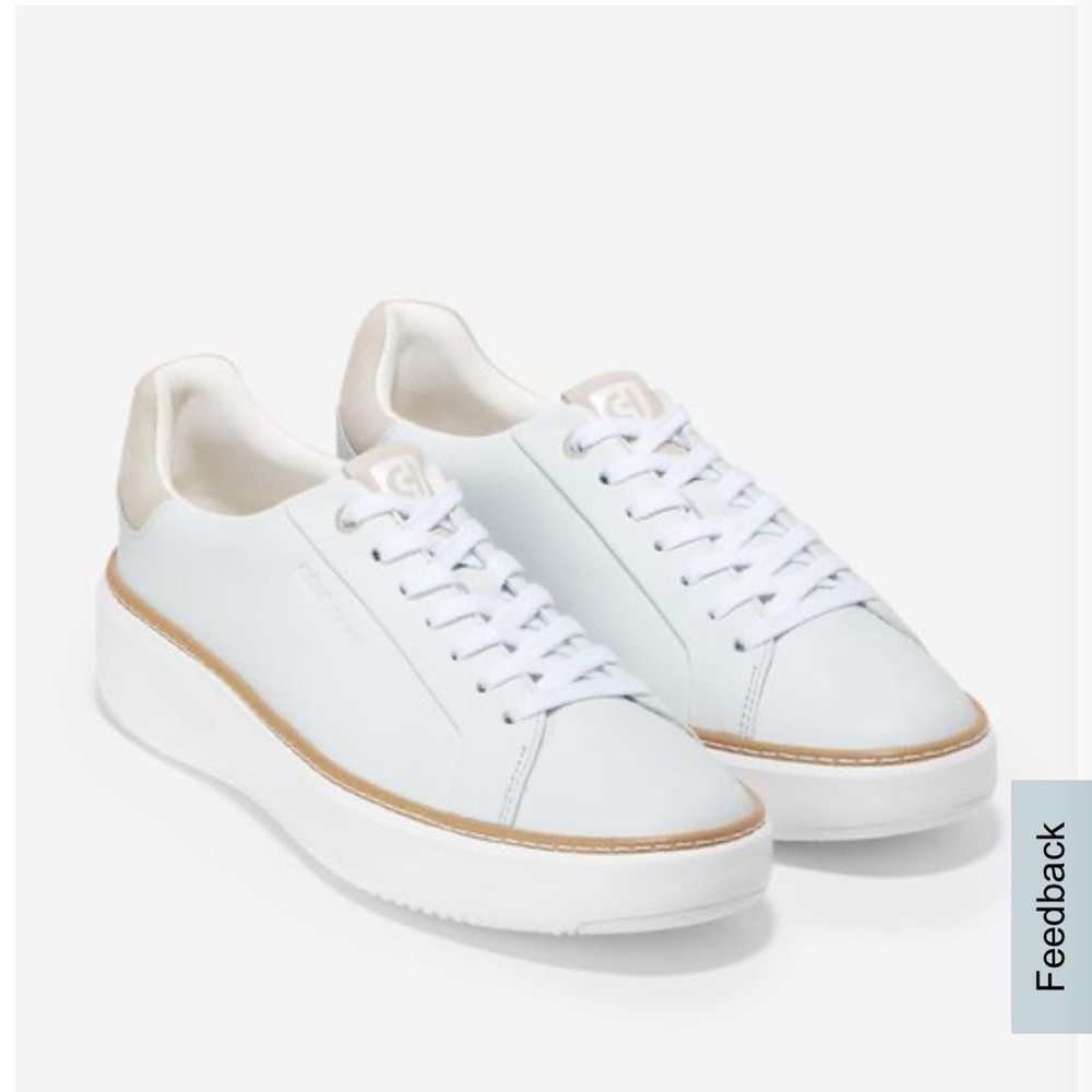 Cole Haan White and Tan Sneakers
